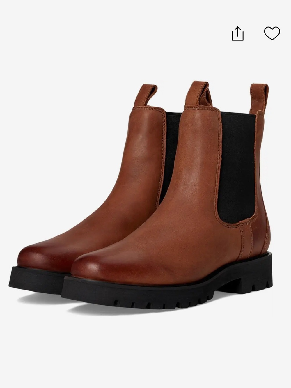 Ariat Women's Wexford Lug Mid Waterproof Brown Leather Chelsea Booties